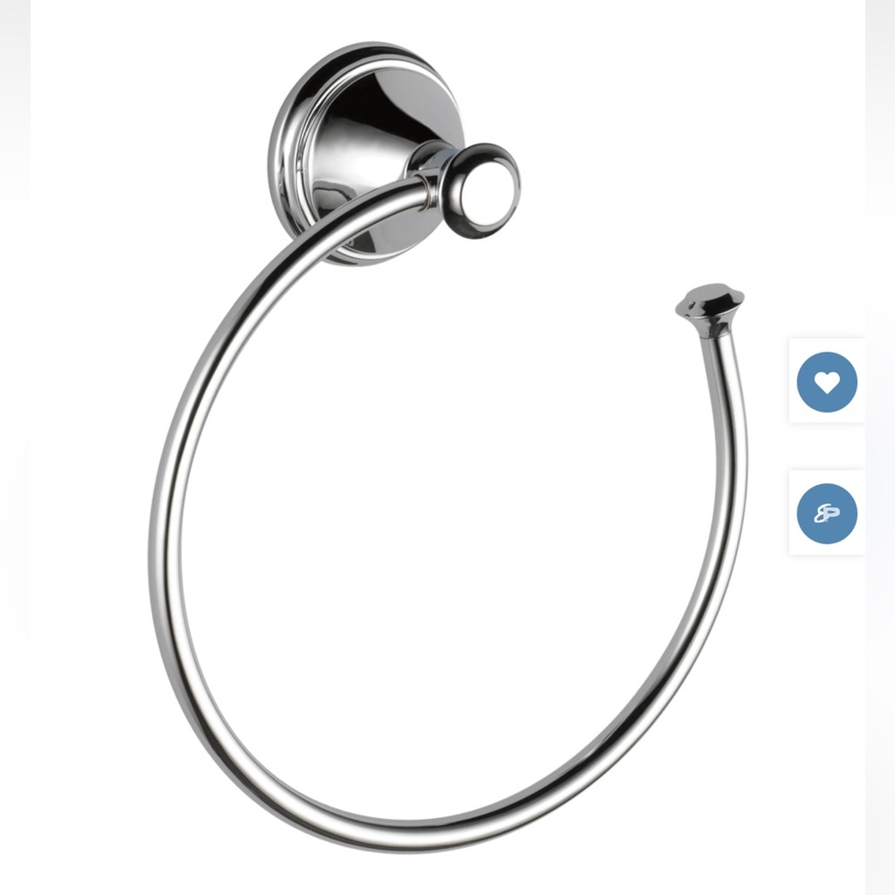 Delta Cassidy Towel Ring in Chrome